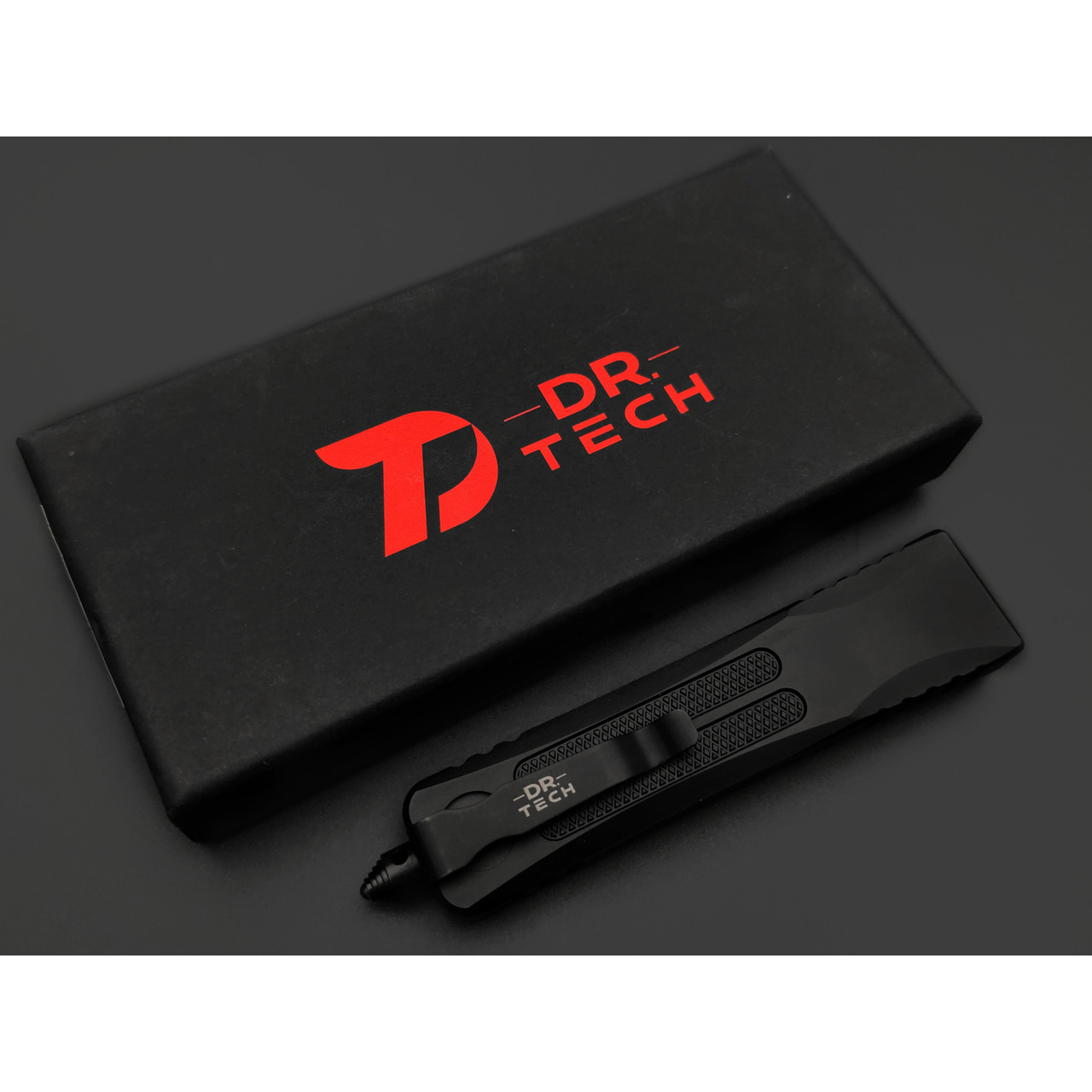 Dr.Tech фронтальный нож Blitz D3204BB сталь D2, рукоять Алюминий чёрный