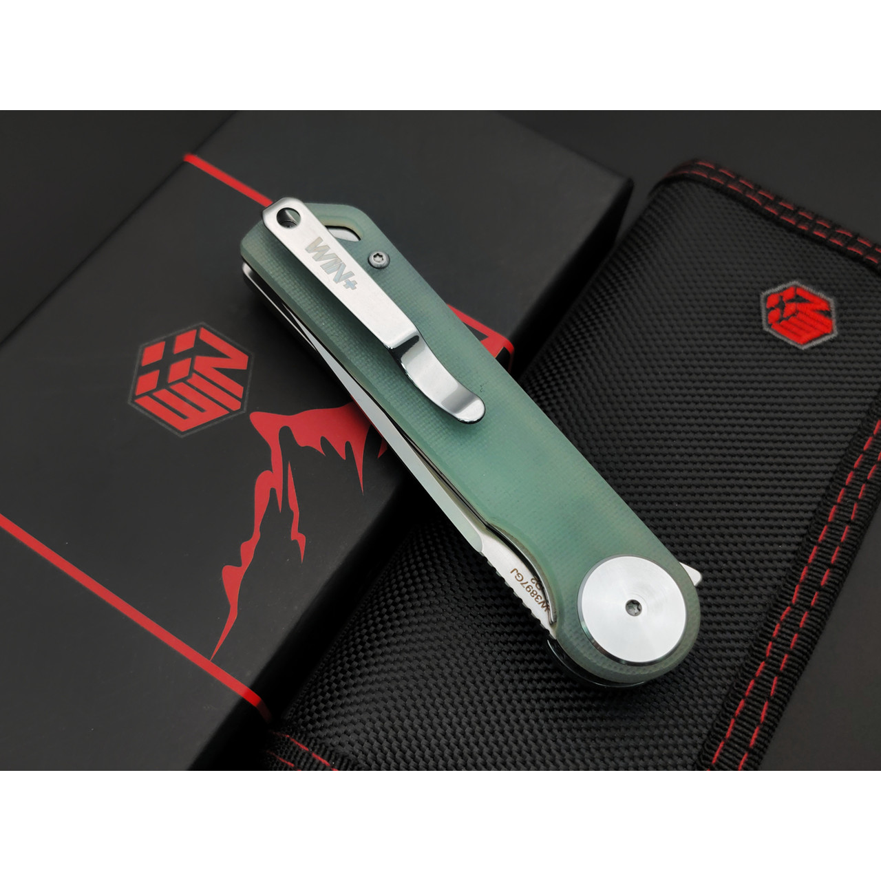 WIN+ by Dr.Tech складной нож Argus W3897GJ сталь D2, рукоять G10 полупрозрачный