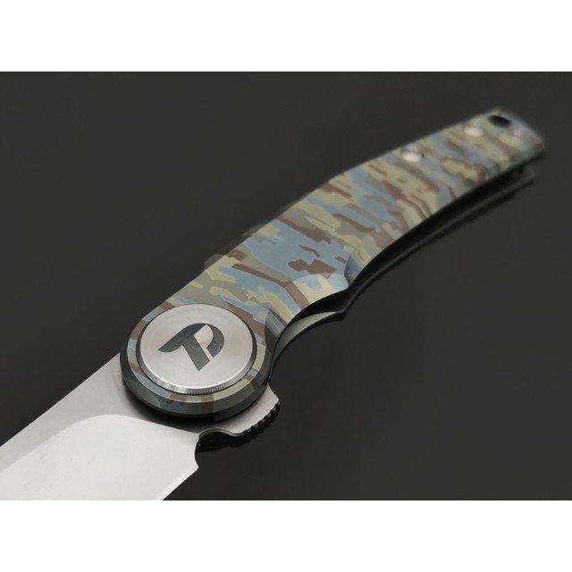 Dr.Tech складной нож Atoll Pro D9618C сталь M390, рукоять Titanium TC4 Камо