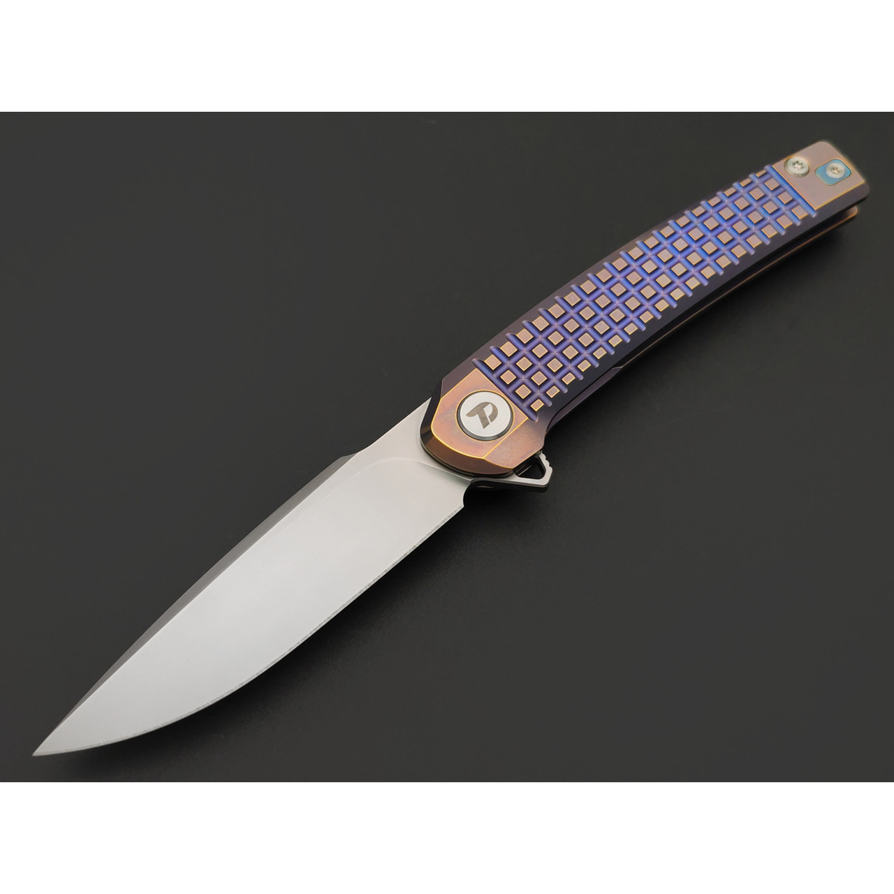 Dr.Tech складной нож Corvet Pro D9613P сталь M390, рукоять Титан TC4 фиолетовый