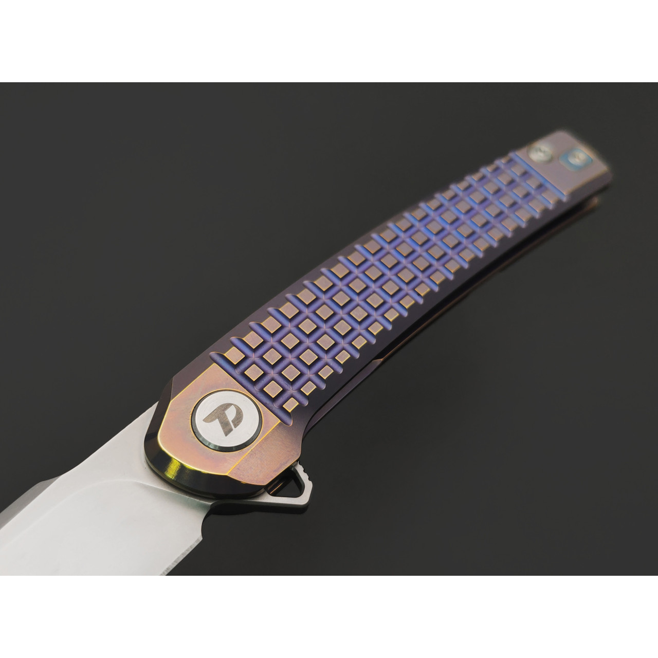 Dr.Tech складной нож Corvet Pro D9613P сталь M390, рукоять Титан TC4 фиолетовый