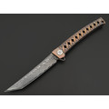 Dr.Tech складной нож Katana Fold Pro D7406PB сталь Ламинат VG-10 и Дамаск, рукоять Титан TC4 бронзово-фиолетовый Dr.Tech складной нож Katana Fold Pro D7406PB сталь Ламинат VG-10 и Дамаск, рукоять Титан TC4 бронзово-фиолетовый