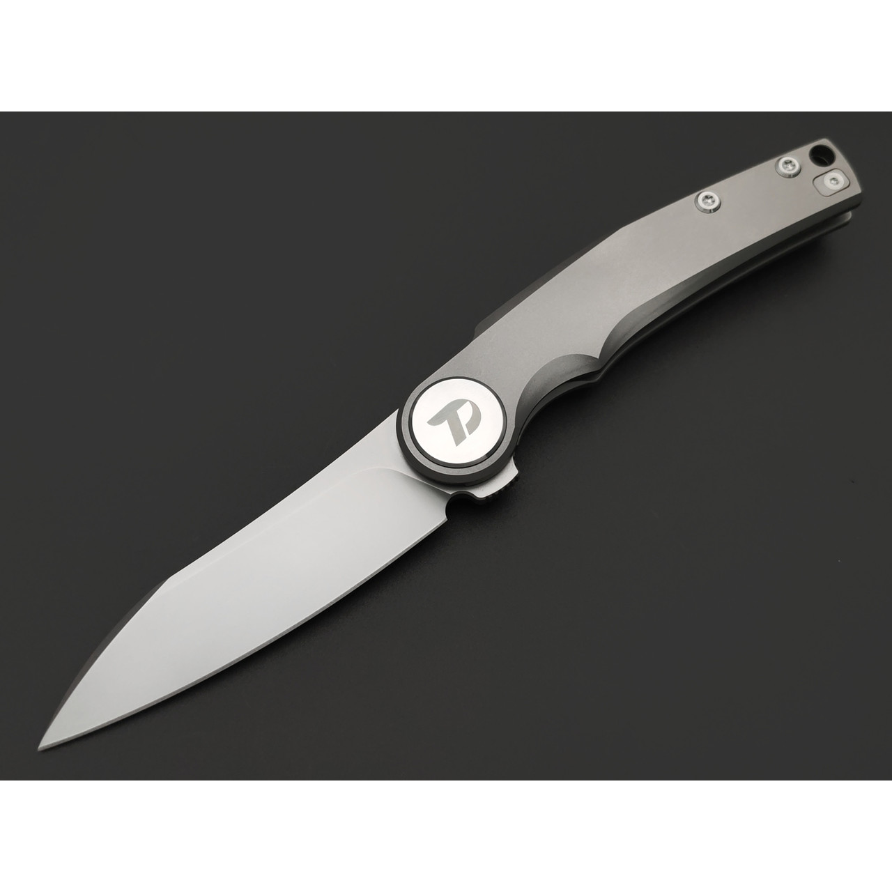 Dr.Tech складной нож Atoll Pro D9618G сталь M390, рукоять Титан TC4 серый