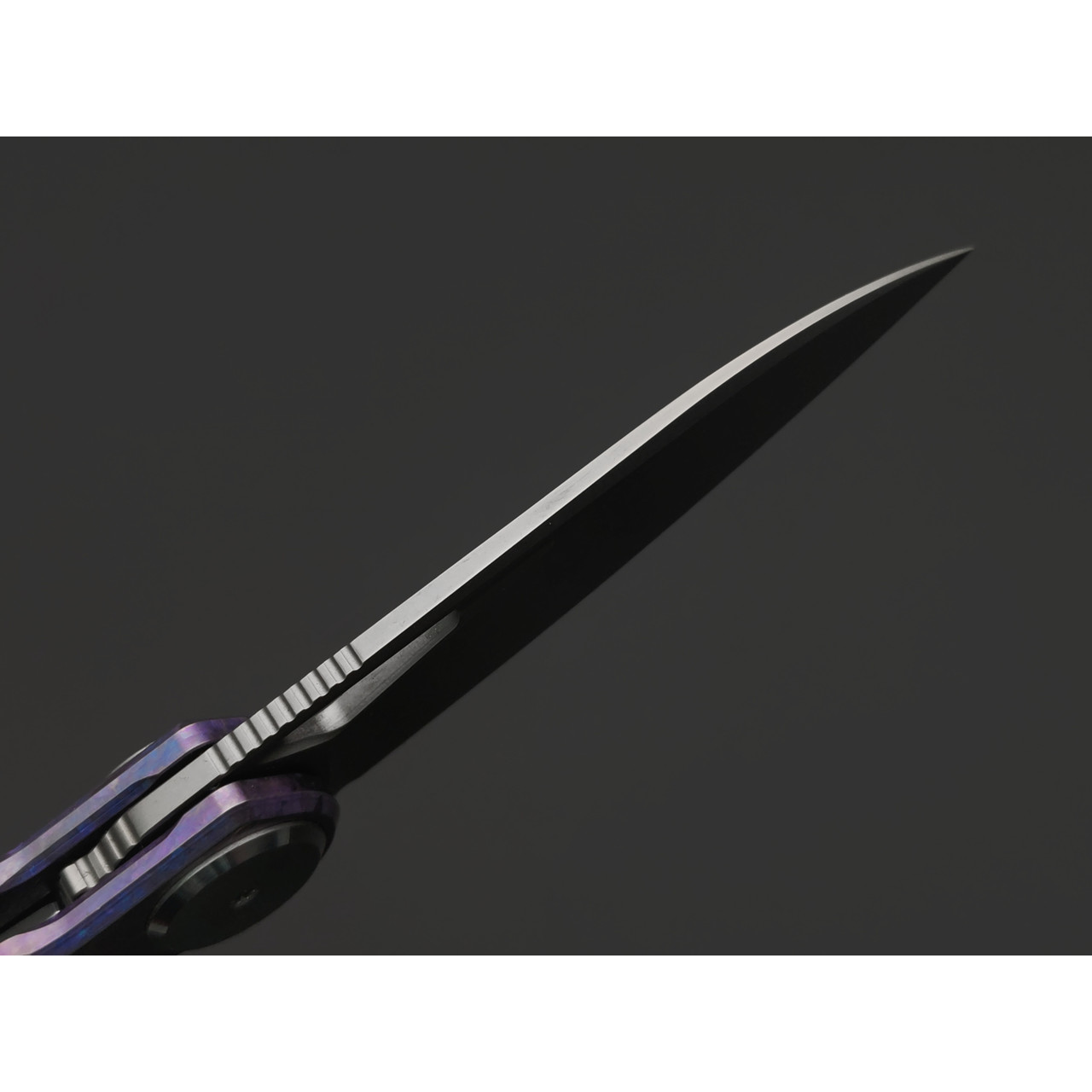 Dr.Tech складной нож Ondin Pro D4130P сталь M390, рукоять Титан TC4 фиолетовый