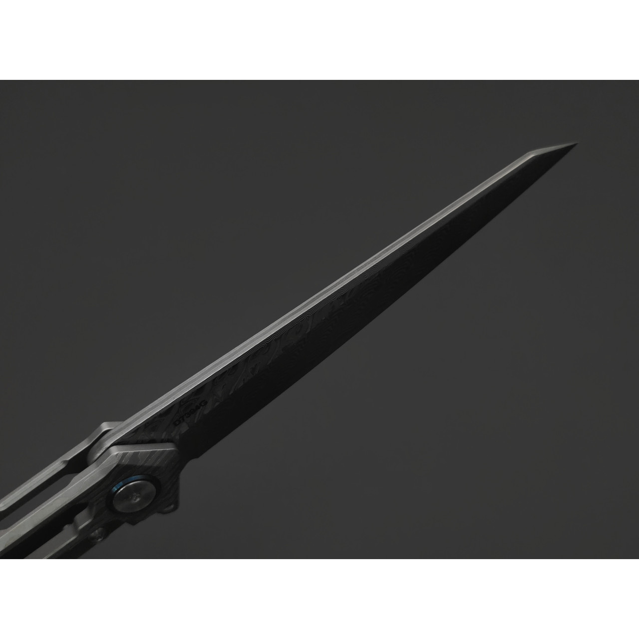Dr.Tech складной нож Zefiro D7394G сталь Ламинат VG-10 и Дамаск, рукоять Титан TC4 серый