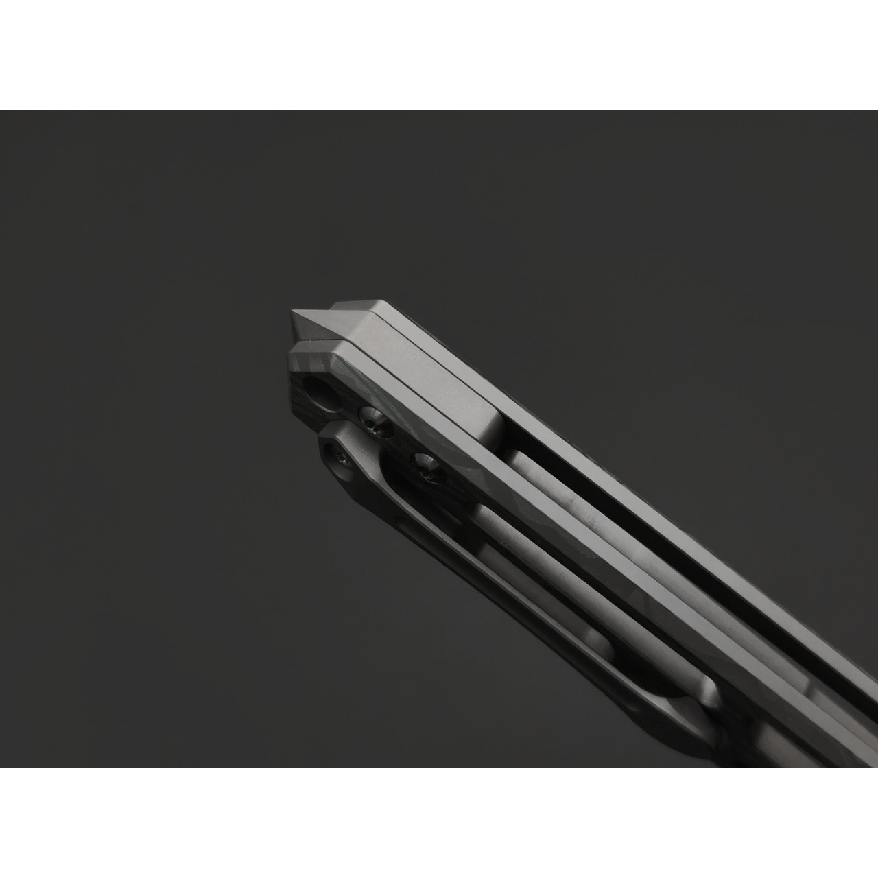 Dr.Tech складной нож Zefiro D7394G сталь Ламинат VG-10 и Дамаск, рукоять Титан TC4 серый