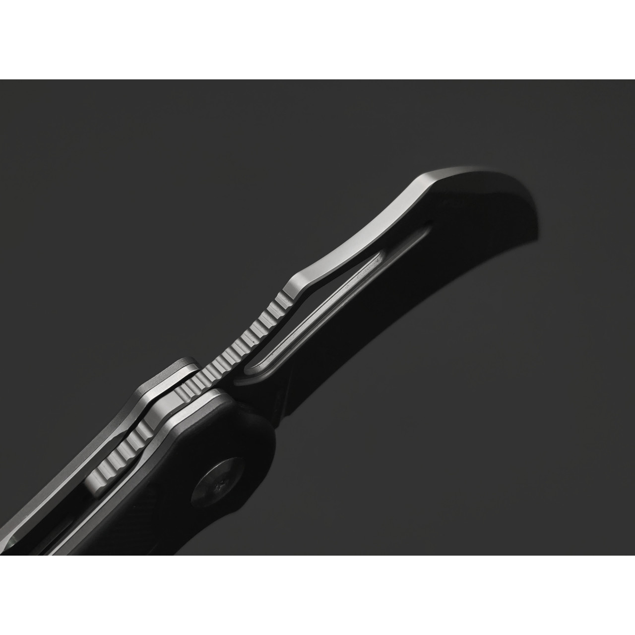 Dr.Tech складной нож Curvy D4221AG сталь 14C28N, рукоять Aluminum gray & black