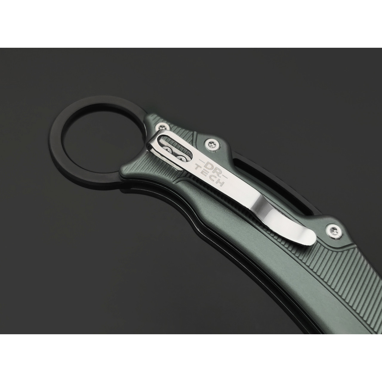 Dr.Tech складной нож Curvy D4221AG сталь 14C28N, рукоять Aluminum gray & black