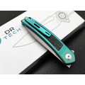 Dr.Tech складной нож Zenith D4288BL сталь M390, рукоять Титан TC4 бирюзовый, карбон Dr.Tech складной нож Zenith D4288BL сталь M390, рукоять Титан TC4 бирюзовый, карбон