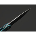 Dr.Tech складной нож Zenith D4288BL сталь M390, рукоять Титан TC4 бирюзовый, карбон Dr.Tech складной нож Zenith D4288BL сталь M390, рукоять Титан TC4 бирюзовый, карбон