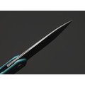 Dr.Tech складной нож Zenith D4288BL сталь M390, рукоять Титан TC4 бирюзовый, карбон Dr.Tech складной нож Zenith D4288BL сталь M390, рукоять Титан TC4 бирюзовый, карбон