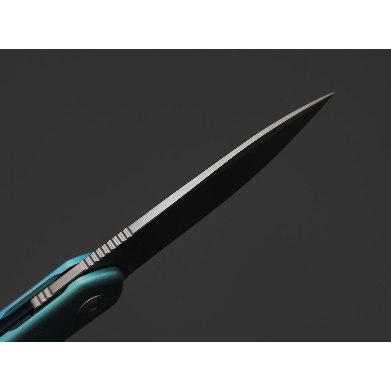 Dr.Tech складной нож Zenith D4288BL сталь M390, рукоять Титан TC4 бирюзовый, карбон