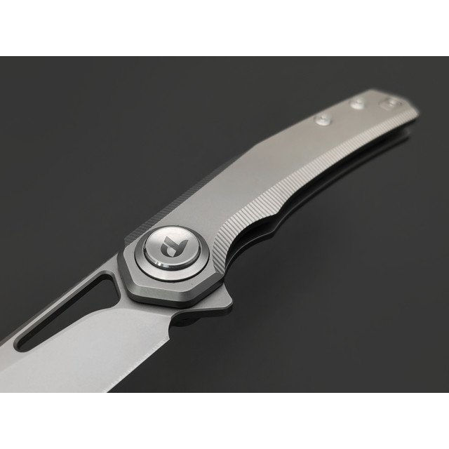 Dr.Tech складной нож Ondin Neo D4281G сталь M390, рукоять Титан TC4 серый