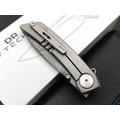 Dr.Tech складной нож Vindex Pro D9610CD сталь Дамаск, рукоять Титан TC4, карбон Dr.Tech складной нож Vindex Pro D9610CD сталь Дамаск, рукоять Титан TC4, карбон