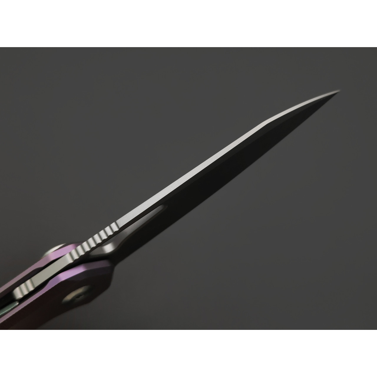 Dr.Tech складной нож Ondin Neo D4281P сталь M390, рукоять Титан TC4 фиолетоввый