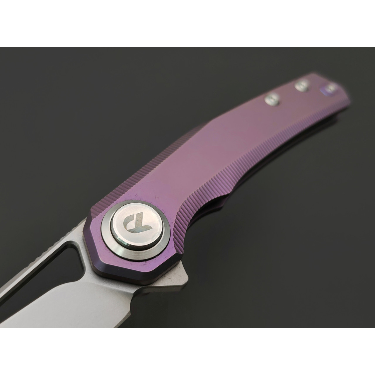 Dr.Tech складной нож Ondin Neo D4281P сталь M390, рукоять Титан TC4 фиолетоввый