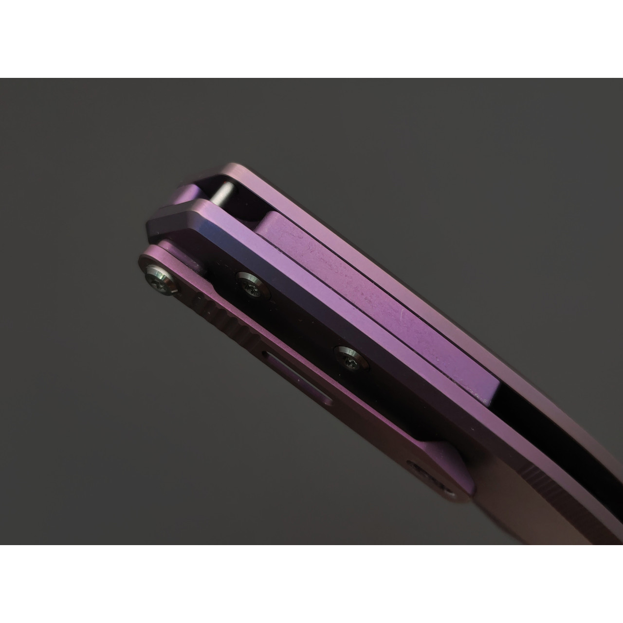 Dr.Tech складной нож Ondin Neo D4281P сталь M390, рукоять Титан TC4 фиолетоввый