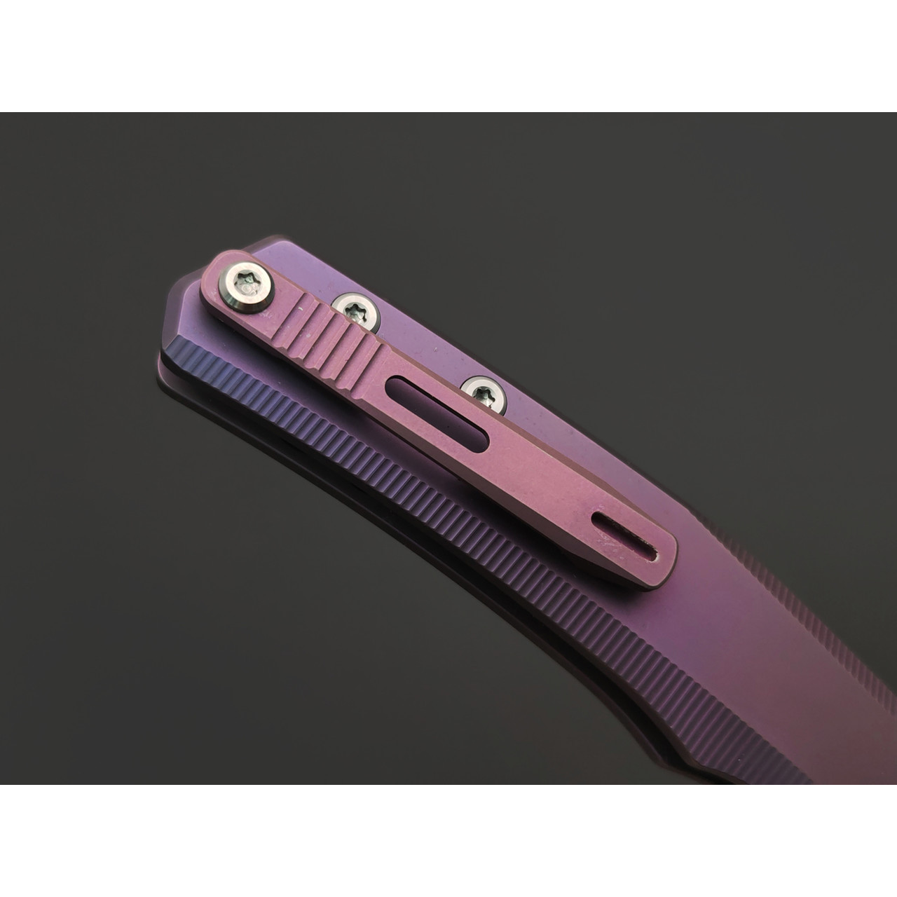 Dr.Tech складной нож Ondin Neo D4281P сталь M390, рукоять Титан TC4 фиолетоввый