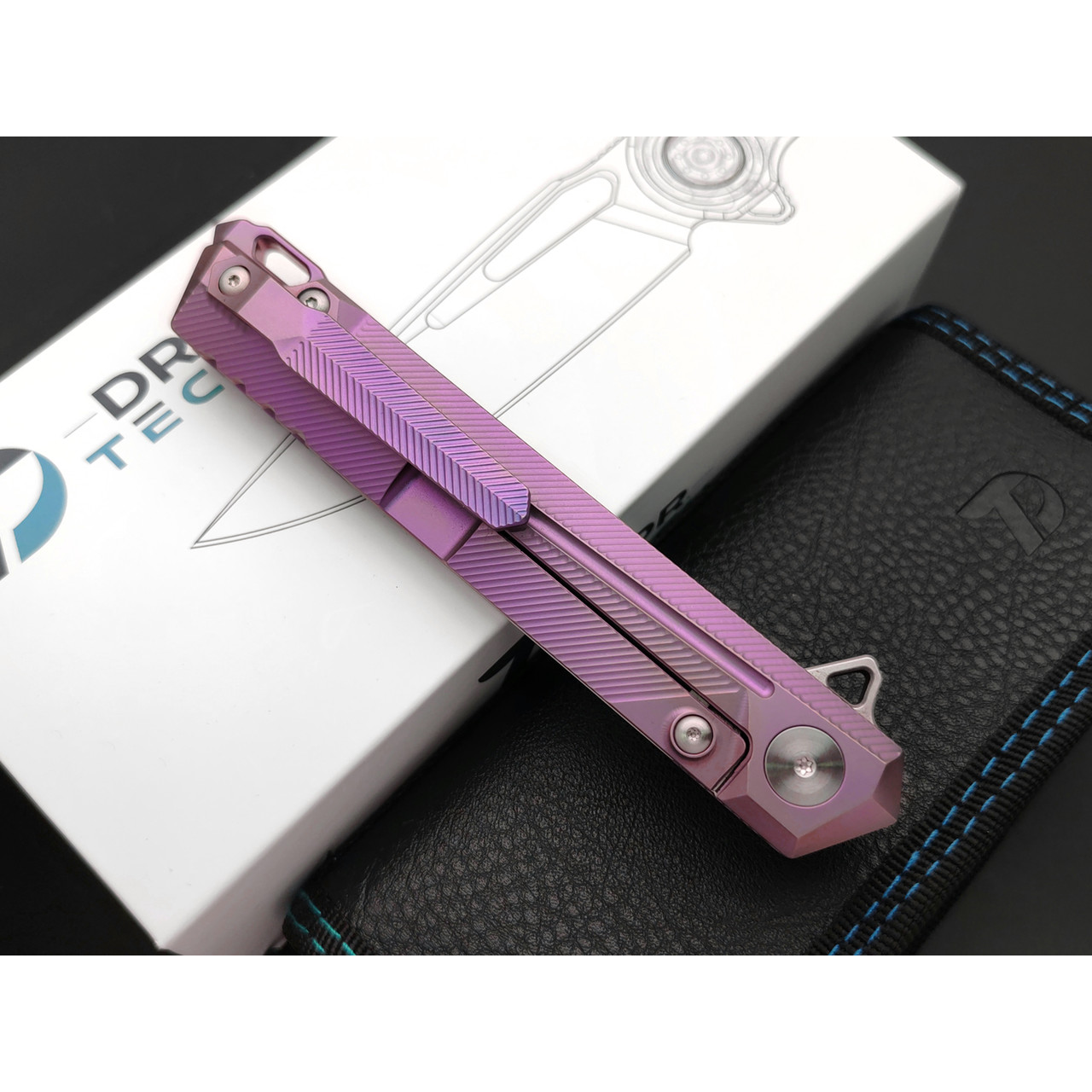 Dr.Tech складной нож Stormway D5311TP сталь S35VN, рукоять Титан TC4 фиолетовый