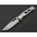 Dr.Tech складной нож Specter D4260G сталь M390, рукоять Титан TC4 серый