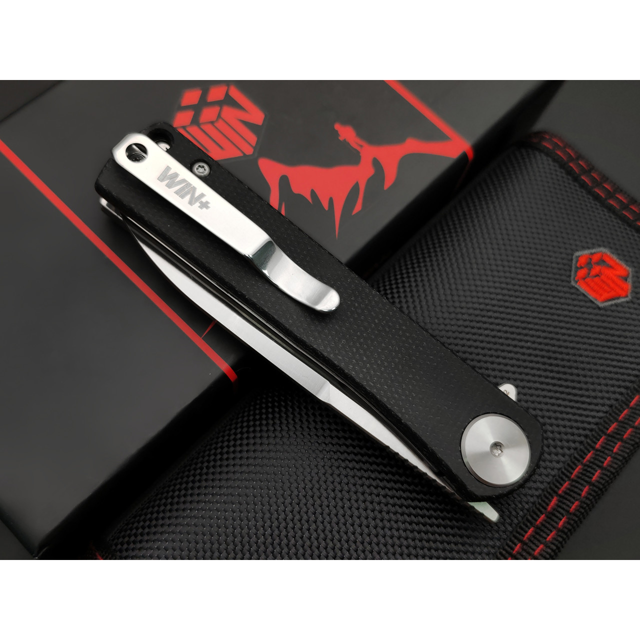 WIN+ by Dr.Tech складной нож Scout W3896MB сталь D2, рукоять Микарта чёрная