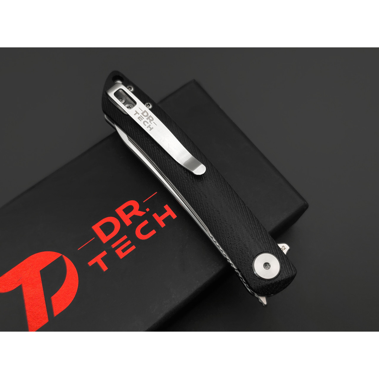 Dr.Tech складной нож Kogatana S D4224SB сталь D2, рукоять G10 чёрный