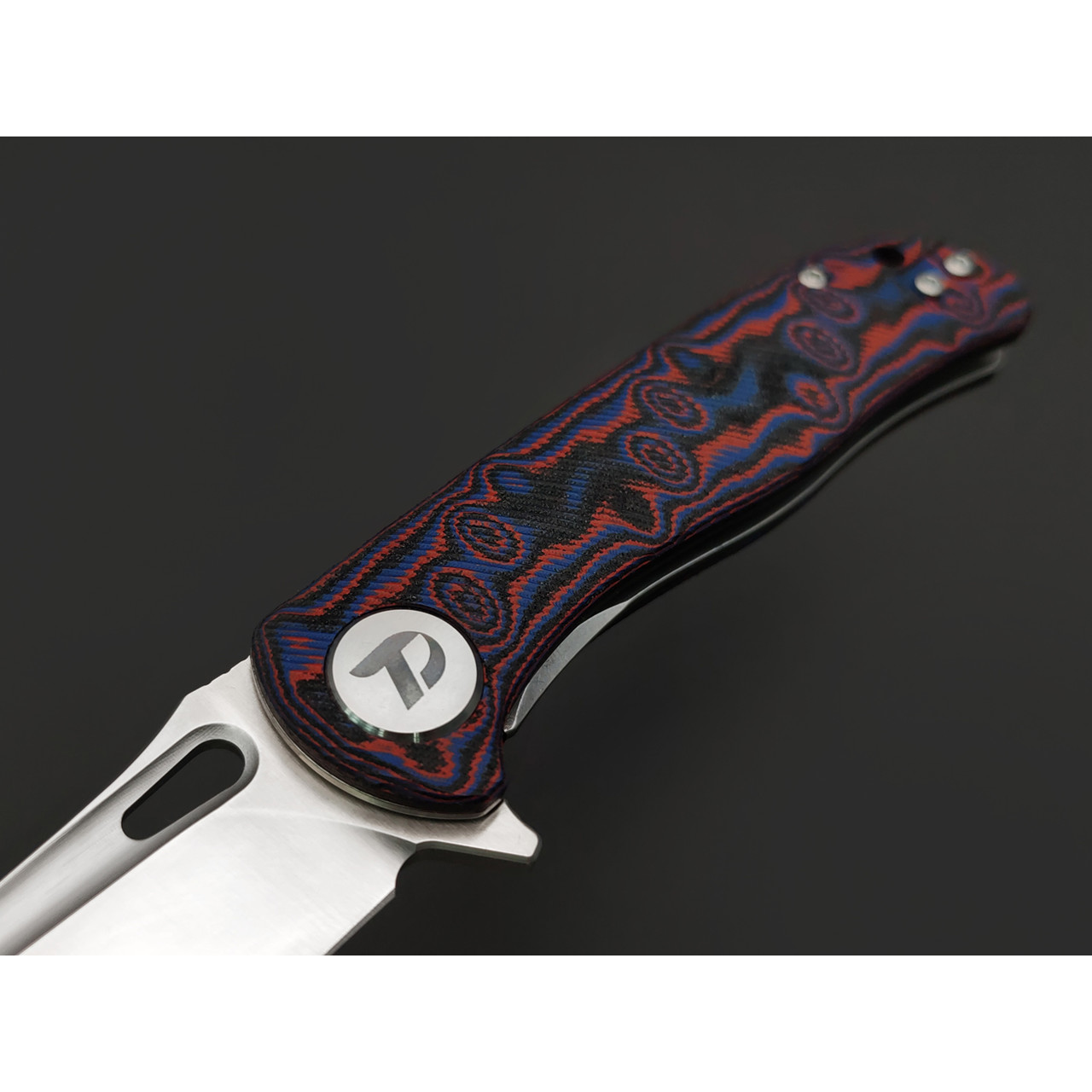 Dr.Tech складной нож Ruby D3898MR сталь D2, рукоять Микарта красная
