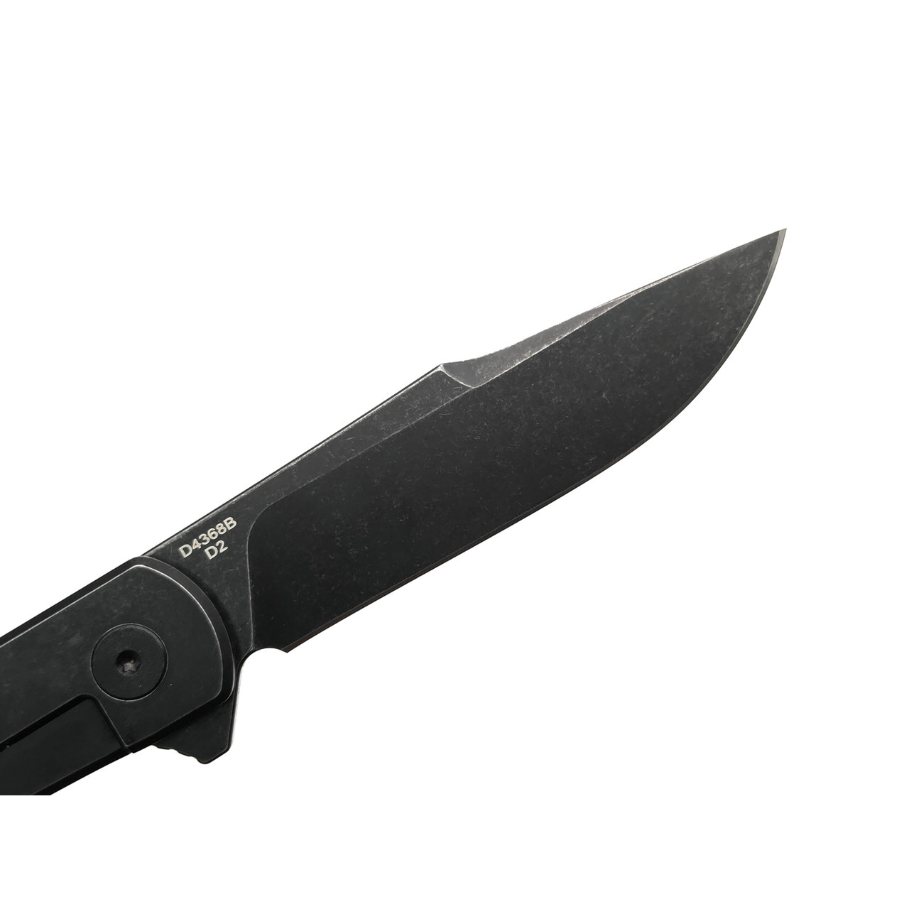 Dr.Tech складной нож Razor D4368B сталь D2, рукоять Титан TC4 чёрный, карбон чёрный с жёлтым