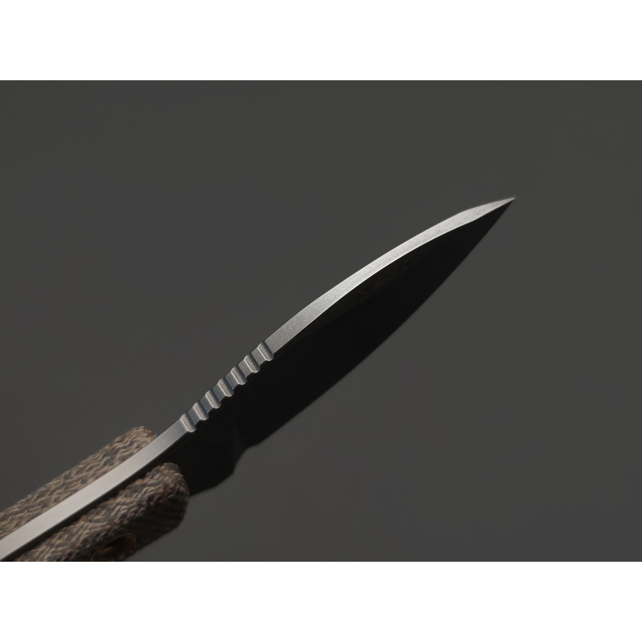 PhantomTools нож Канюк Нано 2.0 сталь N690 стоунвош, рукоять Микарта зелёный холст, ножны Кайдекс чёрный