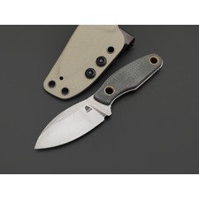 PhantomTools нож Канюк Микро 2.0 сталь N690 стоунвош, рукоять Микарта чёрный холст, ножны Кайдекс хаки