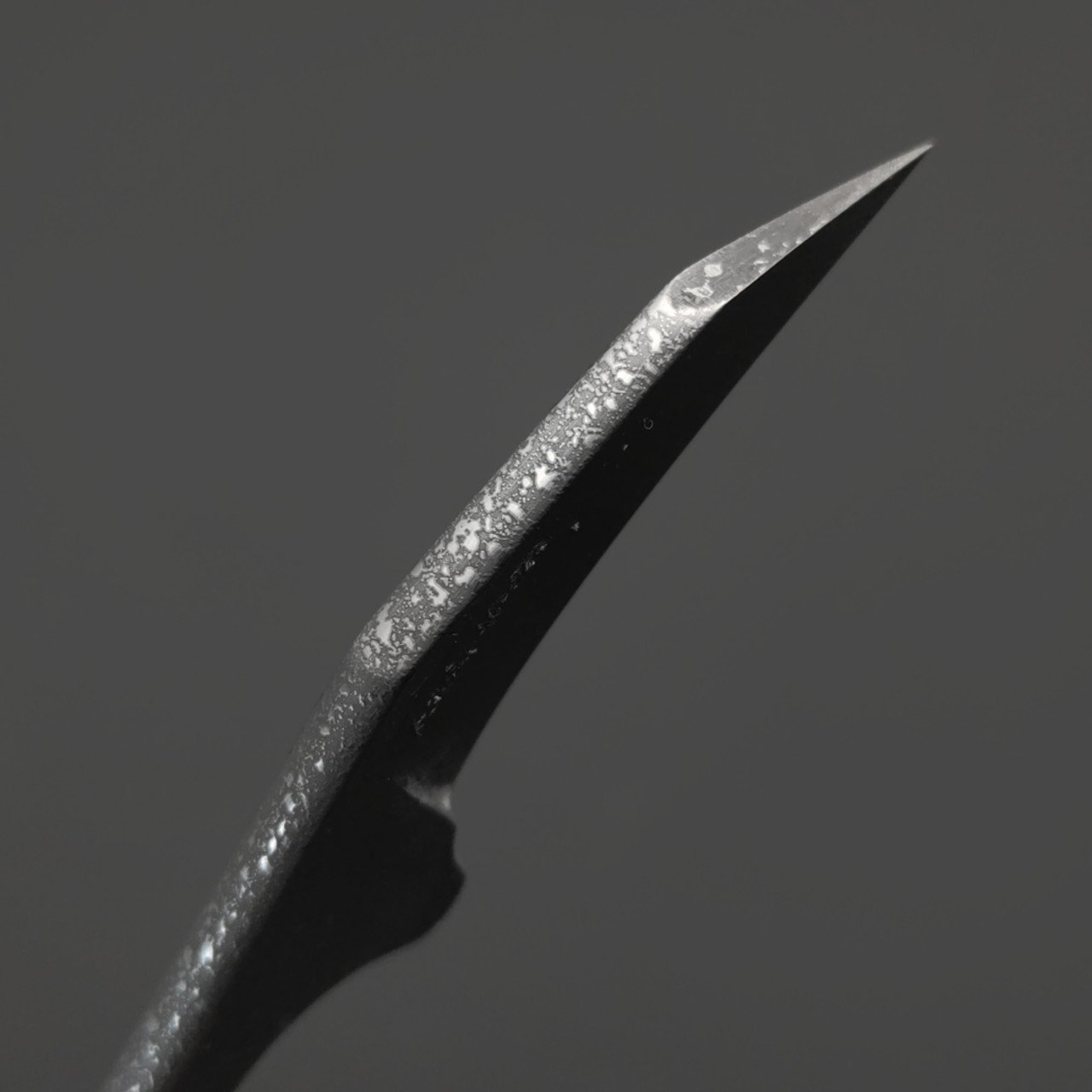 Кирилл Козлов скелетный нож Керамбит-Ключ сталь Aus-10Co худ. травление.