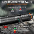 NICRON светодиодный поворотный фонарик с белым и красным светом B75T 1000LM IP65 NICRON светодиодный поворотный фонарик с белым и красным светом B75T 1000LM IP65