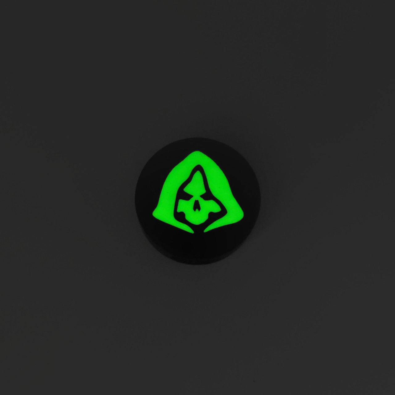 PhantomTools бусина с логотипом, G10 чёрный, люминофор