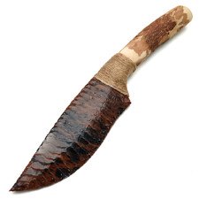 Нож из Обсидиана НО-051 рукоять Вишня, шкатулка