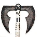 Секира из Обсидиана, рукоять дерево, ручная роспись Секира из Обсидиана, рукоять дерево, ручная роспись