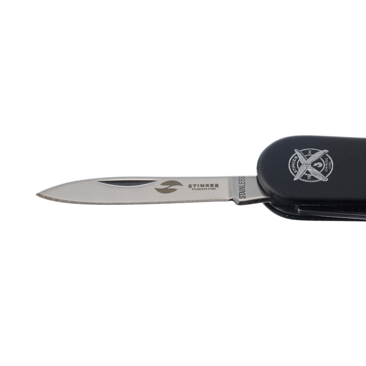 Stinger многофункциональный нож-брелок FK-K7003LG-BLACK сталь 420, рукоять алюминий чёрный