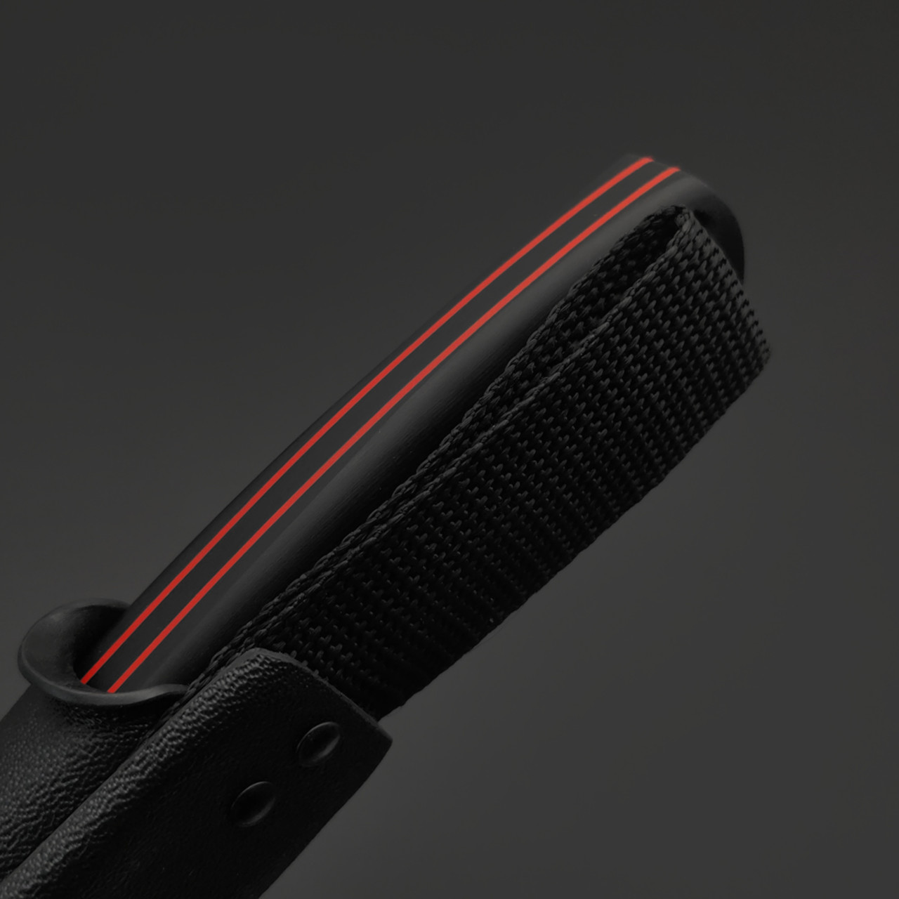 Град Горький нож Тигр сталь VG-10, рукоять G10 чёрный с красным, винты
