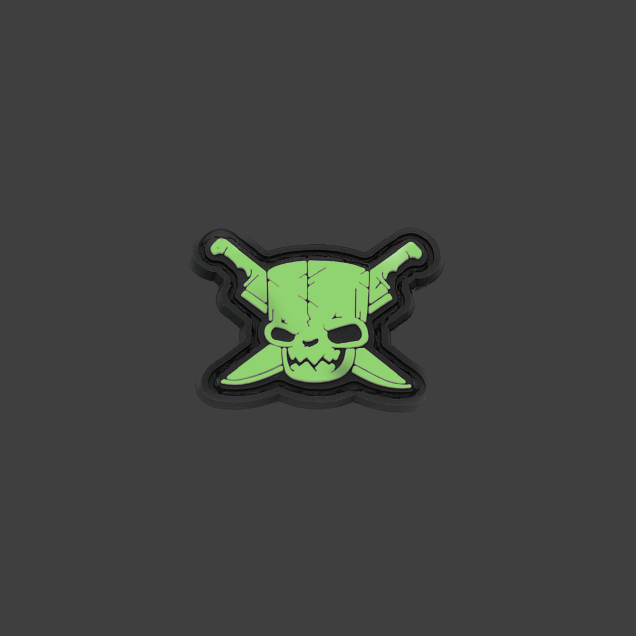 Pirate Custom патч Череп ПВХ, с люминофором