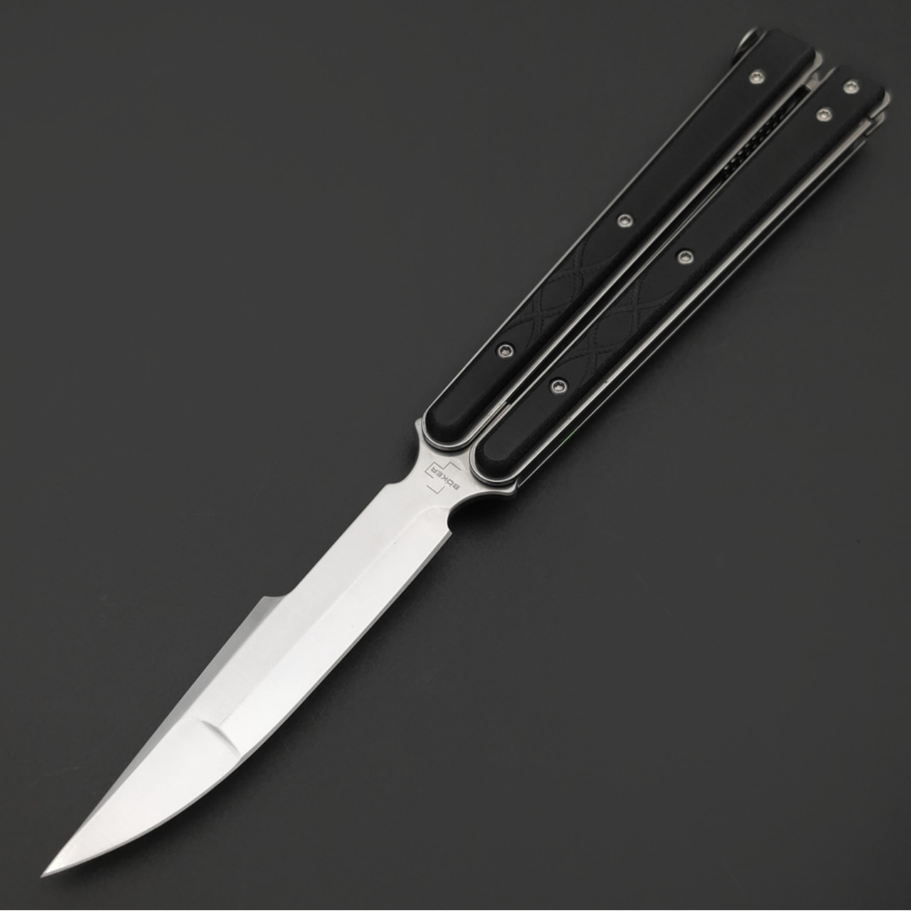 Нож Boker Plus Balisong Tactical Small 06EX004, сталь 440C, рукоять G10