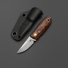 PhantomTools нож Nano Puukko сталь Elmax стоунвош, рукоять Micarta python canvas, ножны kydex black
