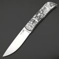 X Тату нож складной Модель X2 "Гладиатор", сталь Aus10Co, рукоять AISI420 с гравировкой X Тату нож складной Модель X2 "Гладиатор", сталь Aus10Co, рукоять AISI420 с гравировкой