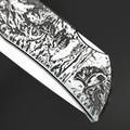 X Тату нож складной Модель X2 "Гладиатор", сталь Aus10Co, рукоять AISI420 с гравировкой X Тату нож складной Модель X2 "Гладиатор", сталь Aus10Co, рукоять AISI420 с гравировкой
