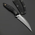 Нейрис нож Claw сталь CPM 3V стоунвош, рукоять G10 черный, мозаичные пины Нейрис нож Claw сталь CPM 3V стоунвош, рукоять G10 черный, мозаичные пины
