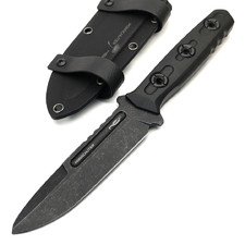 N.C.Custom нож Parachuter сталь Aus-10 блэквош, рукоять G10 Black