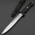 Mr.Blade нож Leshiy с серрейтором, сталь Aus-8 стоунвош, рукоять Эластрон чёрный Mr.Blade нож Leshiy с серрейтором, сталь Aus-8 стоунвош, рукоять Эластрон чёрный