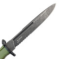 Mr.Blade нож Leshiy с серрейтором, сталь Aus-8 блэквош, рукоять Эластрон зелёный Mr.Blade нож Leshiy с серрейтором, сталь Aus-8 блэквош, рукоять Эластрон зелёный