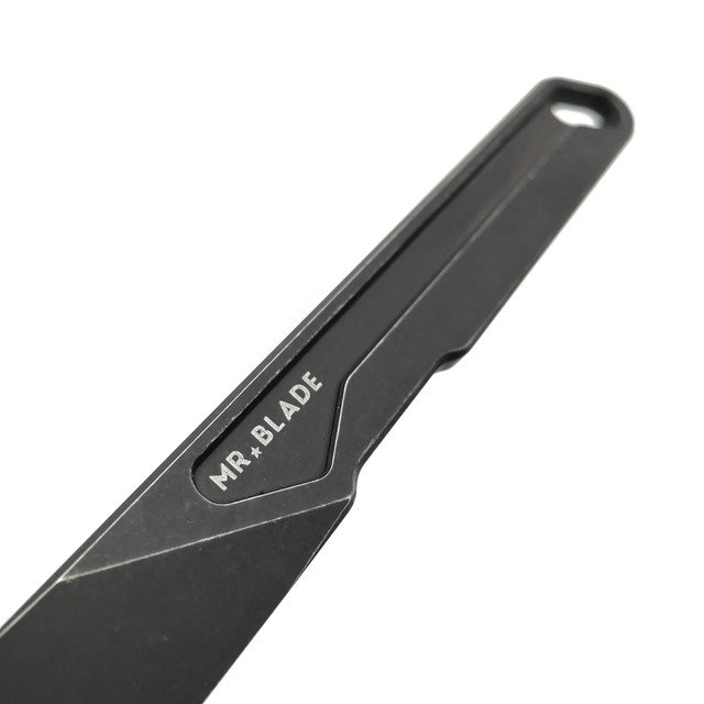 Mr.Blade скелетный нож Kiridashi Tactical BSW сталь Aus-8 блэквош, Кайдекс черный