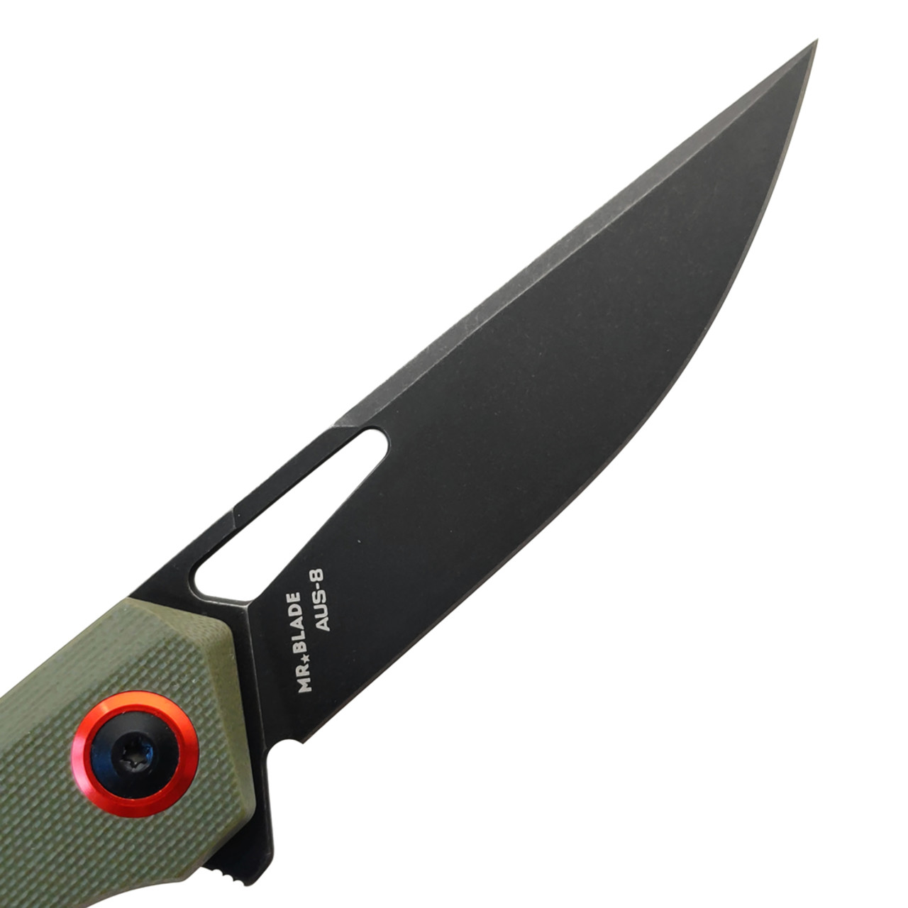 Mr.Blade складной нож Finch Mandalorian сталь Aus-8 блэквош, рукоять G10 olive