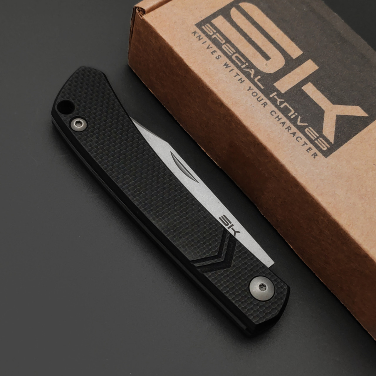 Special Knives складной нож Капрал Slim сталь Aus-8 стоунвош, рукоять G10 черный
