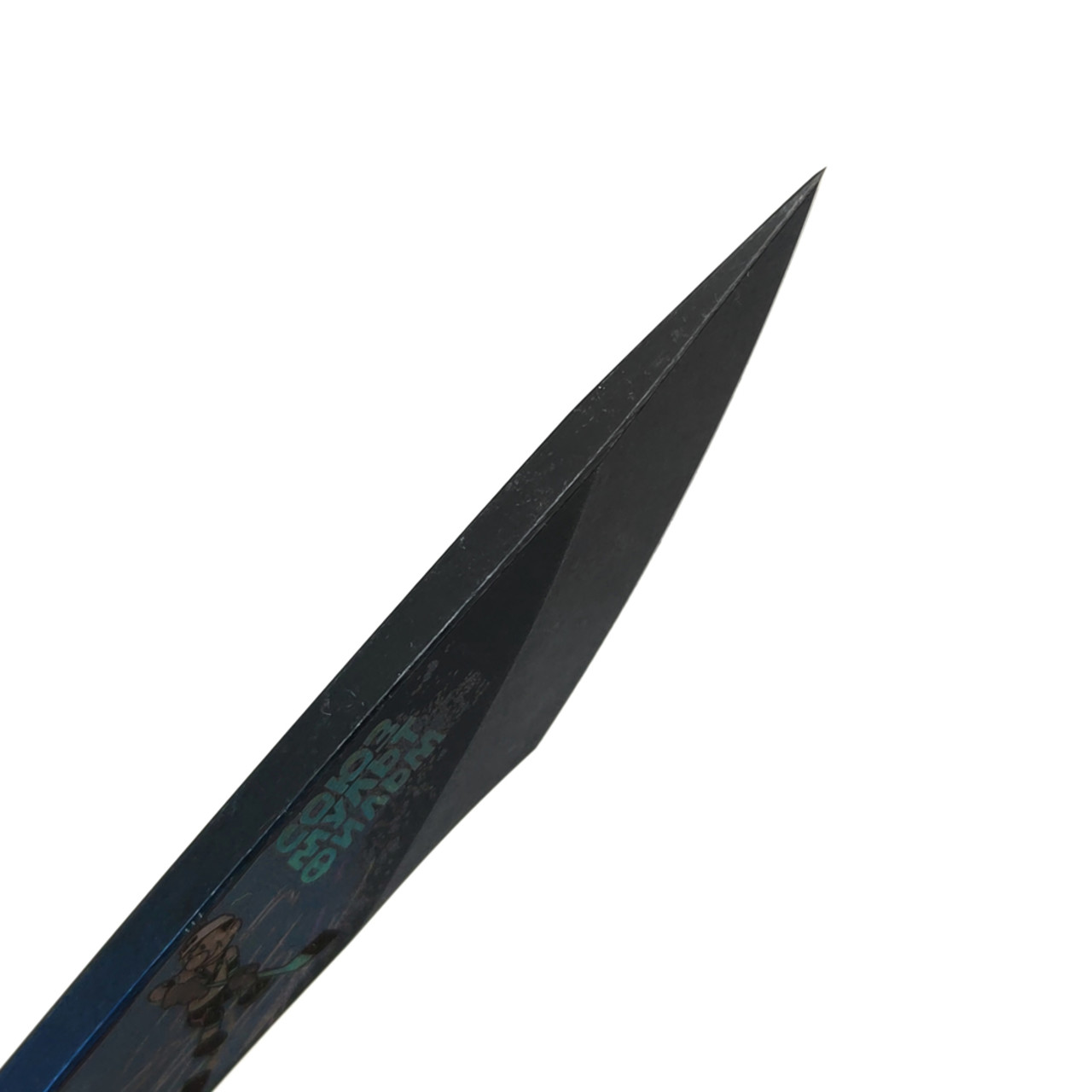 N.C.Custom нож киридаши KOI - "Шайбу! Шайбу!!" - Метеор, сталь Aus-8 блэквош, кайдекс красный с гравировкой